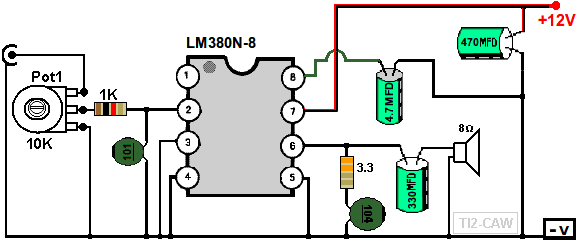 amplificador de sonido 10W